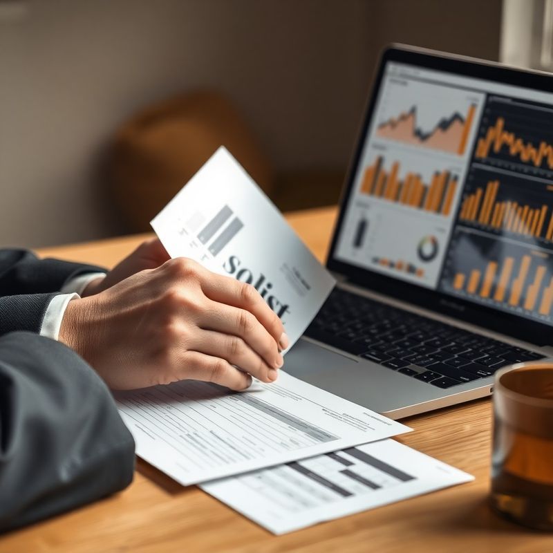 Documente financiare și laptop pe biroul unui consultant fiscal